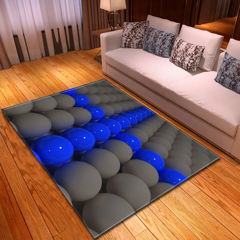 3D Dream Children flame Football Carpets for Living Room Bedroom Area Rugs Soft Flannel Baby Play Crawl Mats Kids Game Carpet - Цвет: L19010322