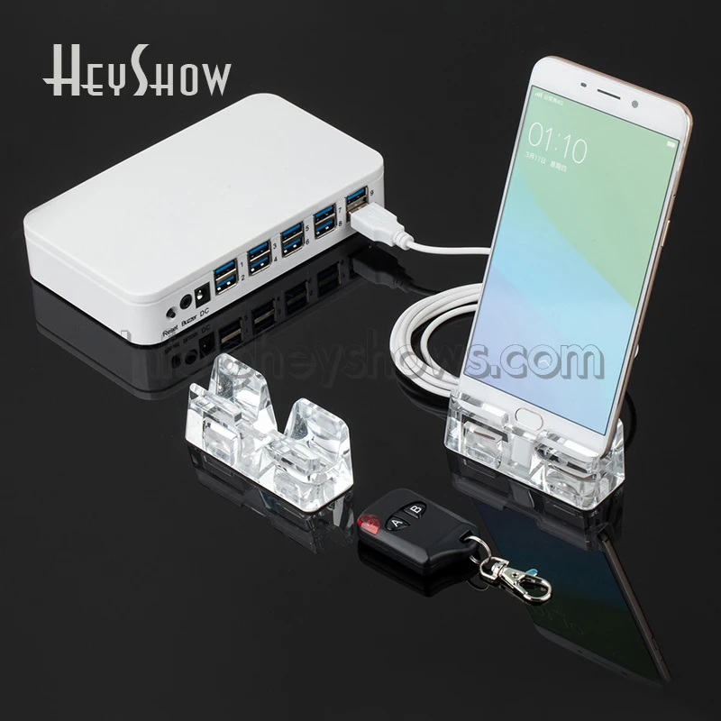 Система охранной сигнализации с акриловой подставкой 2/4/6/8/10 портов|Комплекты для