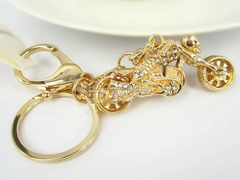 

Брелок для ключей в виде черепа, мотоцикла, милая Подвеска для автомобиля, брелок для ключей, подарок, новая мода