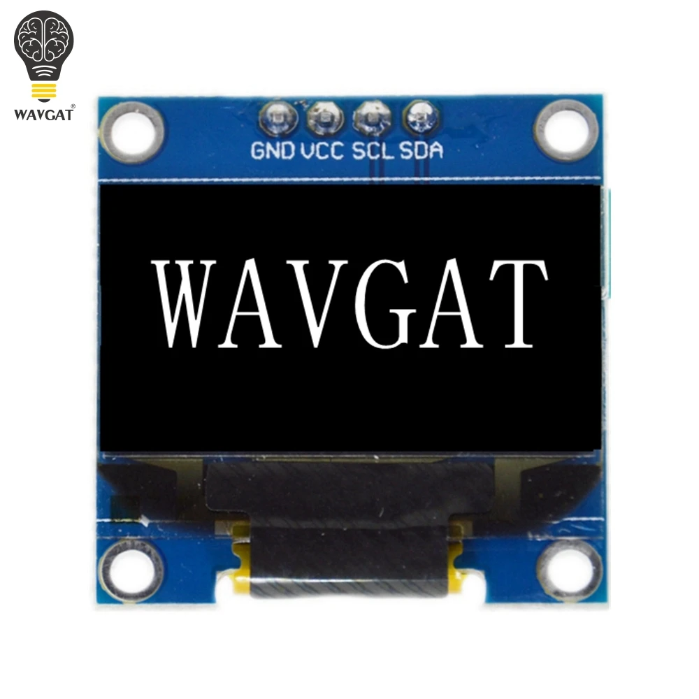 WAVGAT сине-белые Цвет 128X64 цвет желтый, синий; размеры 34–43 O светодиодный ЖК-дисплей светодиодный Дисплей модуль для Arduino 0,96 дюймов I2C IIC Серийный - Цвет: 4Pin White