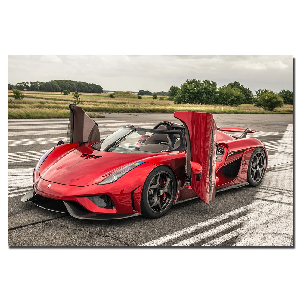 Koenigsegg плакат с суперкаром настенные художественные картины на холсте для декора