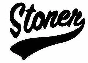 

(2Pcs) STONER Vinyl cut window decal ! BUMPER STICKER 12.5cm