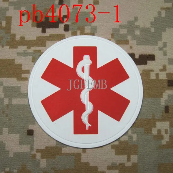 pb4073 RED DEVGRU медицинский спасательный тактический боевой дух военный Красный Крест 3D ПВХ патч - Цвет: pb4073 RED