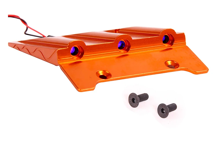

baja CNC Roof Plate with LED lights HPI ROVAN KM Baja 5B 5T SS orange and silver available