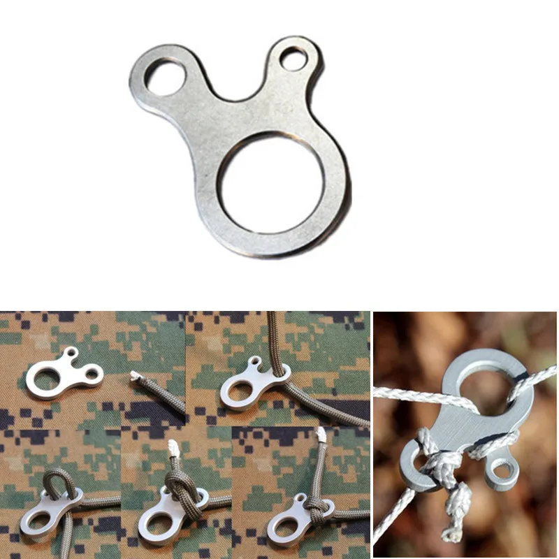 3 отверстия EDC Molle Инструмент Пряжка для выживания многофункциональная сталь
