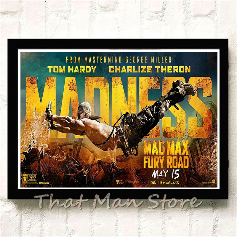 Mad max Fury дорожные постеры с белым покрытием бумажные принты настенные наклейки