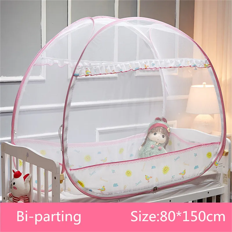 Portable Baby Crib with Mosquito Netting - Infant Bed Anti-mosquito Tent for Mongolian Yurts, Children, and Camping image 5