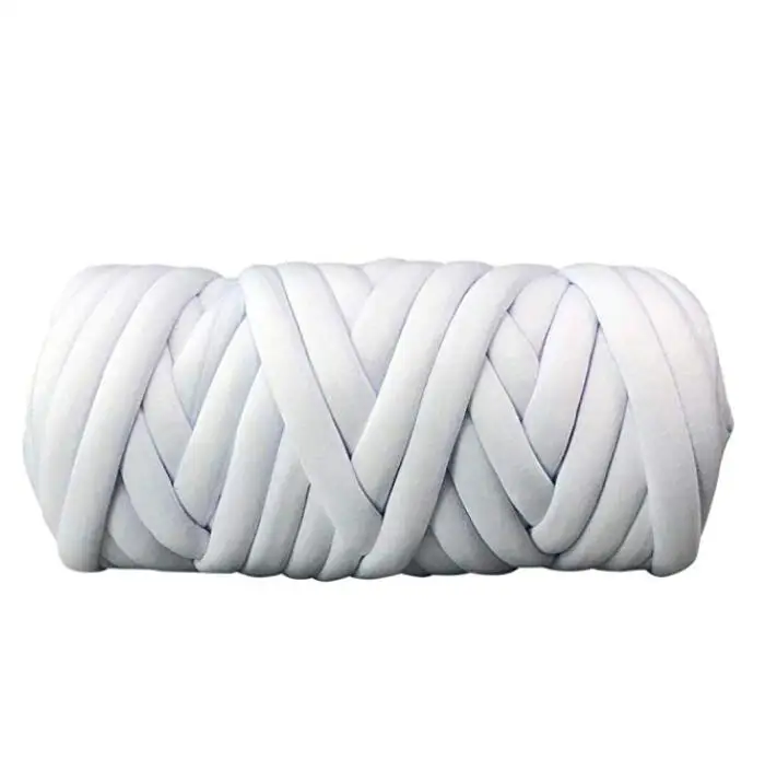 250g white Jeebel 250 г/шариковая шерстяная пряжа, супер толстая натуральная, сделай сам, объемная рука, ровинг, вязаное одеяло, ручное вязание, пряжа, сделай сам, одеяло, 60 м - Цвет: 250g white