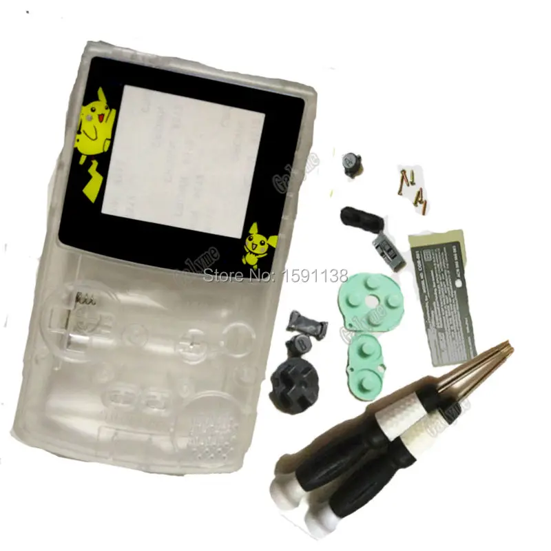 Фирменные прозрачные пластиковые чехлы без царапин для игровой консоли Gameboy цвет