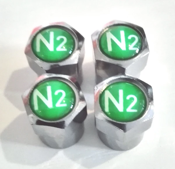 4 шт./лот азот N2 логотип пластиковые колпачки для автомобильных клапанов TPMS