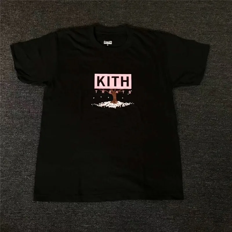 Мужская и женская футболка Kith Treats летняя с вишневым деревом 1:1 2019|Мужские