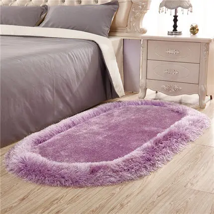 light purple Мягкие декоративные коврики для гостиной, Нескользящие коврики для ванной комнаты Banyo Paspas, коврики для декора туалета, утолщенные дверные коврики, Нескользящие ковры - Цвет: light purple