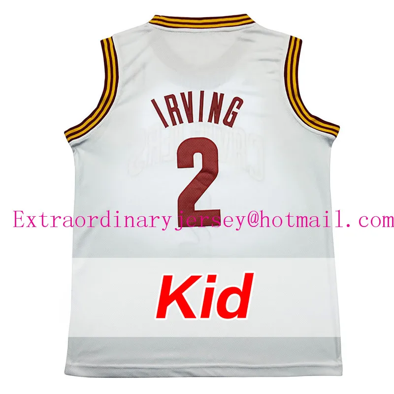 #2 Кирие Ирвинг Молодежи Баскетбол Джерси #23 Леброн Джеймс Малыш Rev 30 Дешевые