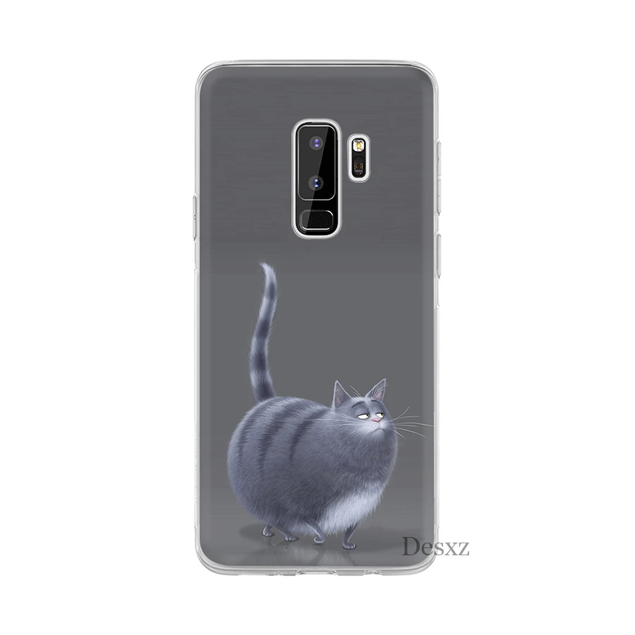 Чехол для телефона Desxz Big Fat Cat Samsung Galaxy S3 S4 S5 S6 S7 Edge S8 S9 S10 Plus S10e жесткий защитный