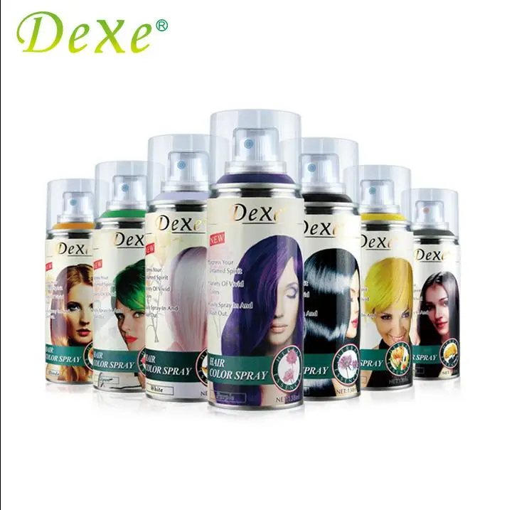 Dexe черный фиолетовый серый цветной спрей для волос легкий окрашивание Уход за
