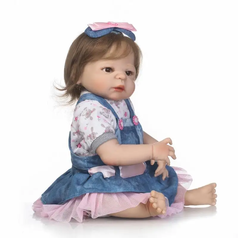 NPK 22 "55 см Bebes reborn полностью силиконовые детские куклы игрушки для девочек bonecas
