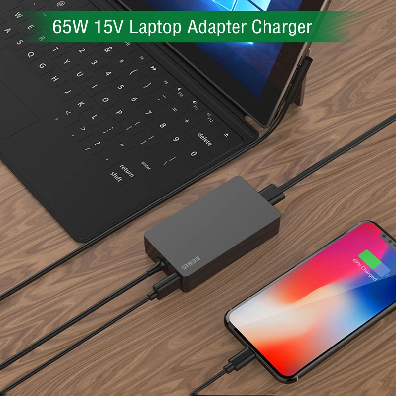 Блок питания для ноутбука 65 Вт 15 в Microsoft Surface Pro 4 3 зарядное устройство HP Elitebook Split