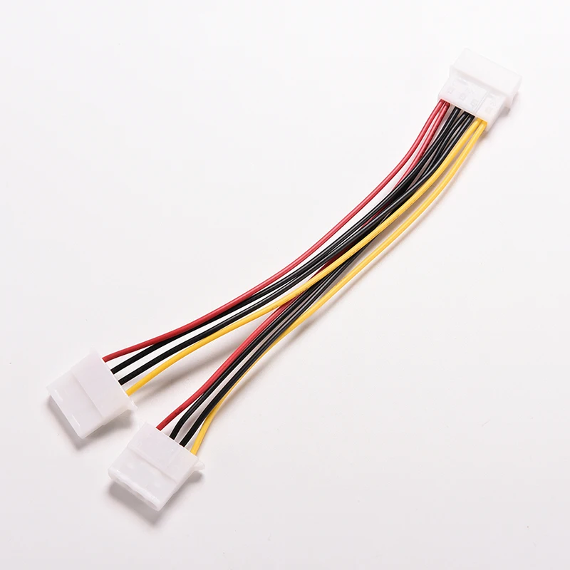 Новый компьютер 4 Pin IDE 1 папа к 2 Женский Кабель питания Y сплиттер кабель |