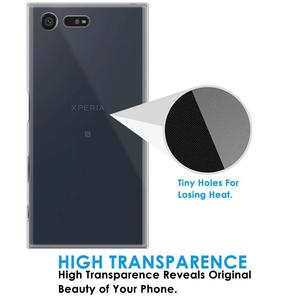 Ультра тонкий чехол для sony Xperia L1 XZ1 XR XZ X XA XA1 Ultra XP Z5 Z4 Z3 C5 C4 e5 компактный премиум мини