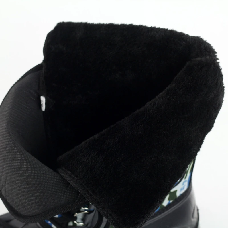 Мужские зимние ботинки до середины икры с боковым карманом теплые