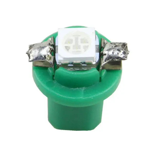 10 шт. зеленый B8.5D 509T B8.5 5050 Led 1 SMD T5 лампа авто Клин Автомобильный манометр приборная панель приборный светильник 12 в автомобильный Стайлинг - Испускаемый цвет: Зеленый