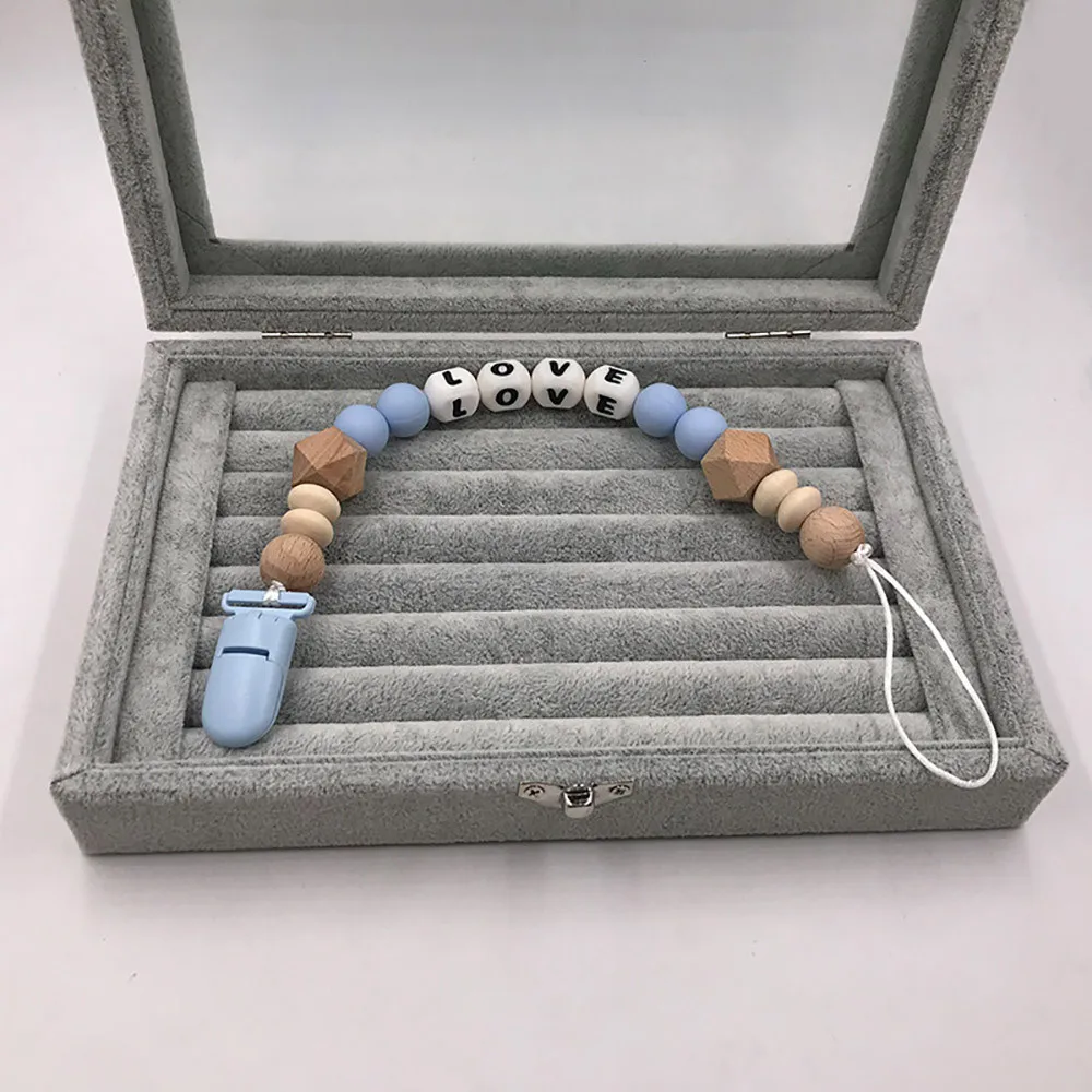 HIINST соски цепь Силиконовые деревянные Клипсы из бисера коляска с держателем