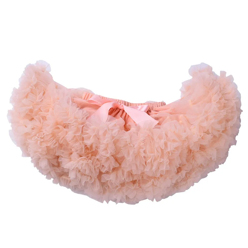 Light pink Детские вечерние радужные балетные юбки принцессы для маленьких девочек, тюль-юбки TULLE юбка-пачка для девочек, юбка-американка бальное платье - Цвет: Light pink