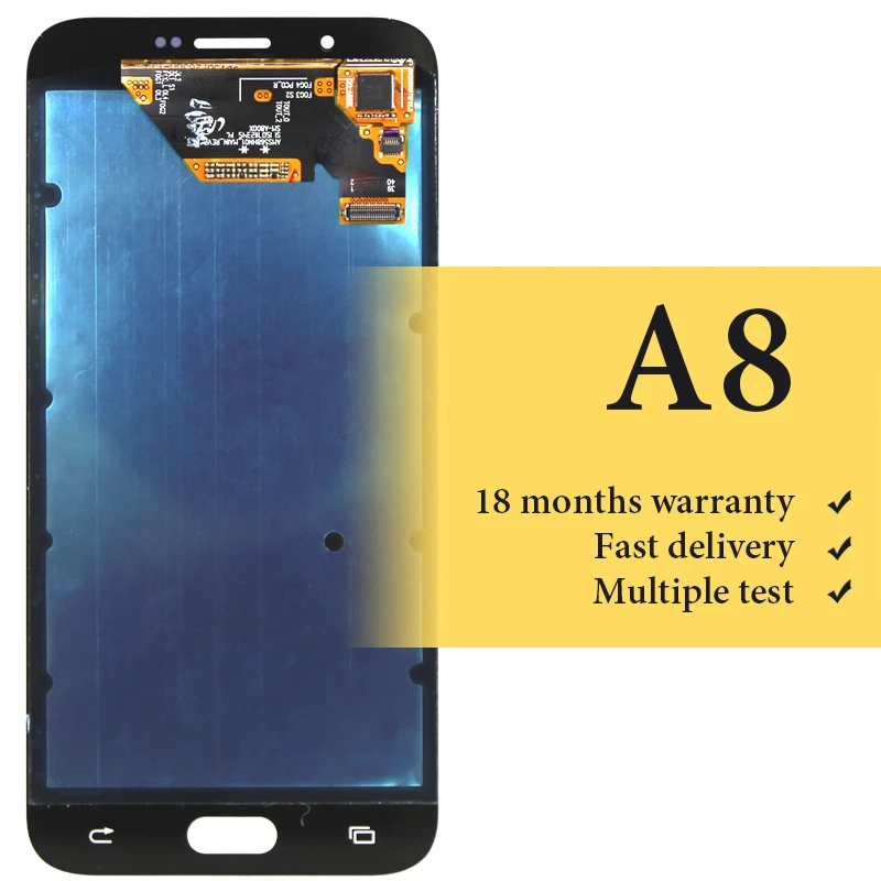 100% тесты хорошее качество для samsung A8 2015 ЖК-дисплей сенсорный экран дигитайзер