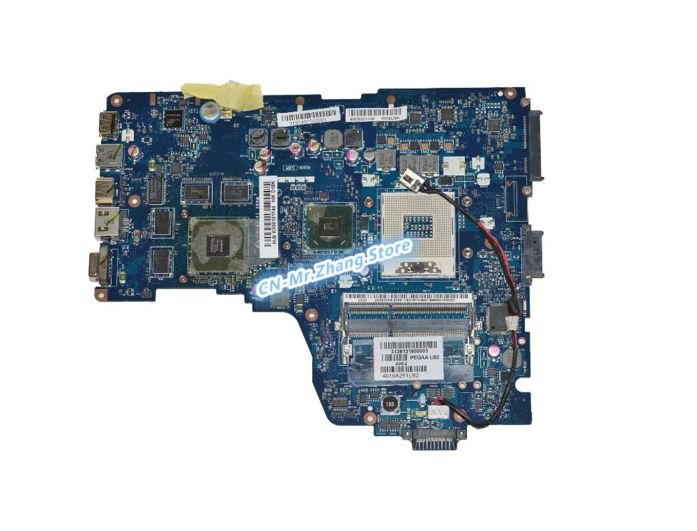 Материнская плата SHELI для ноутбука Toshiba A665 A660 K000121740 PHQAA LA 6831P GT540M GPU 1 Гб RAM DDR3 тест на