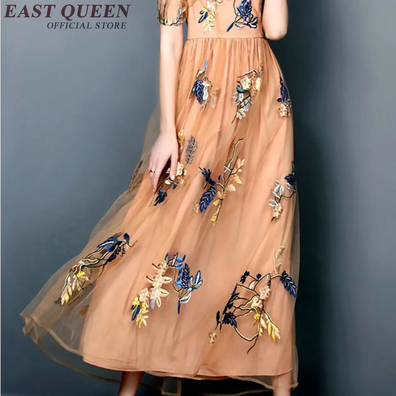 Женское летнее длинное платье Новое поступление 2019 Сетчатое милое пляжное