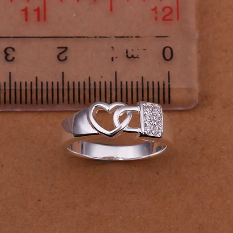 Посеребренная кольцо стерлингового серебра--Jewelry Кольцо заводские цены моды