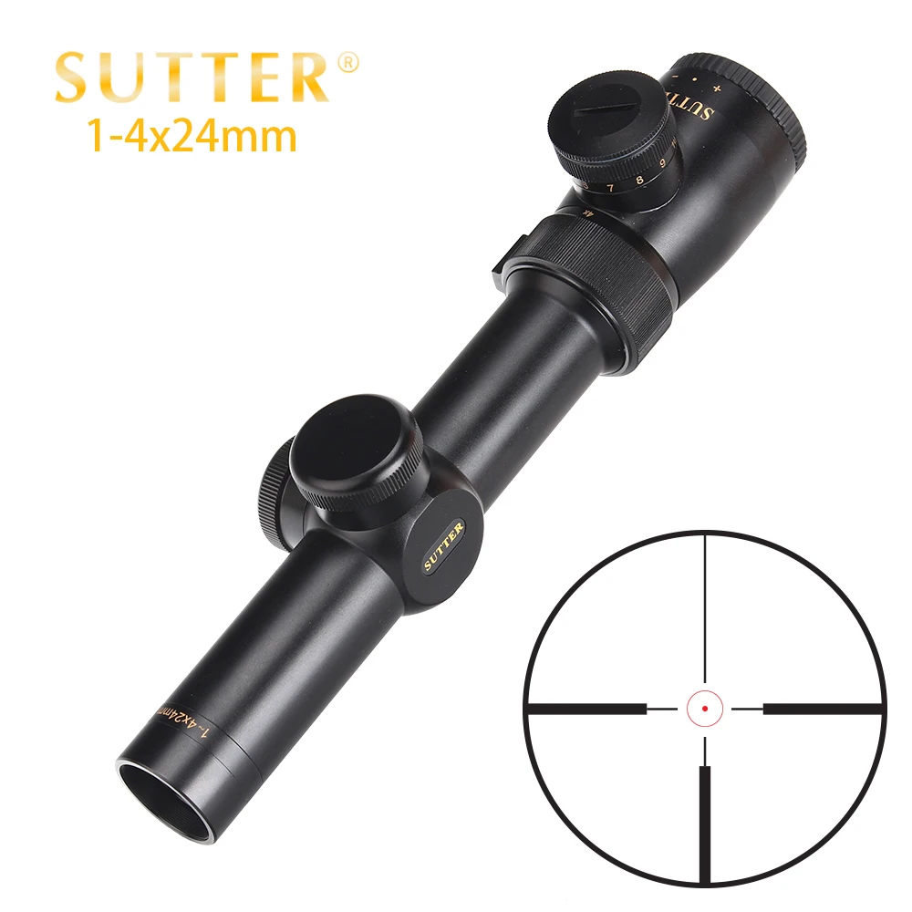 SUTTER 1 4X24 оптические компактные охотничьи прицелы R12 R29 стеклянные красные