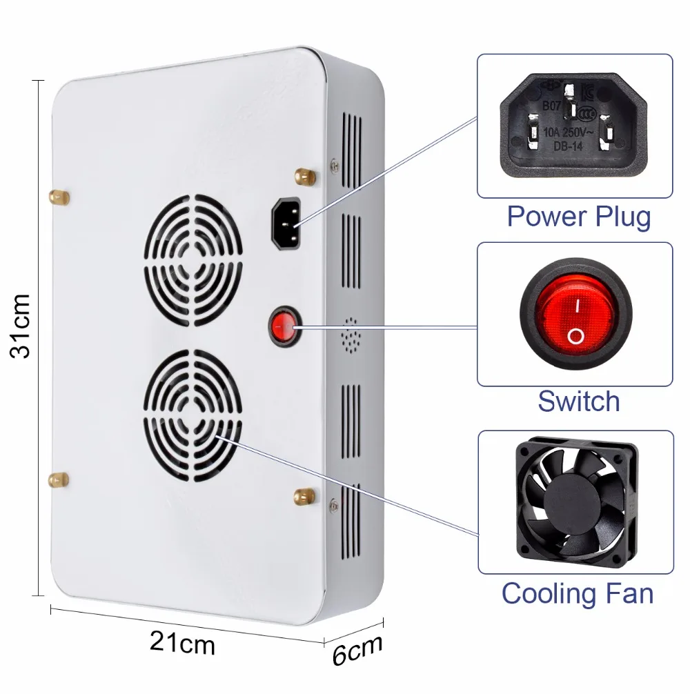 BESTVA X3 900W COB светодиодный светильник для выращивания растений дизайн модуля
