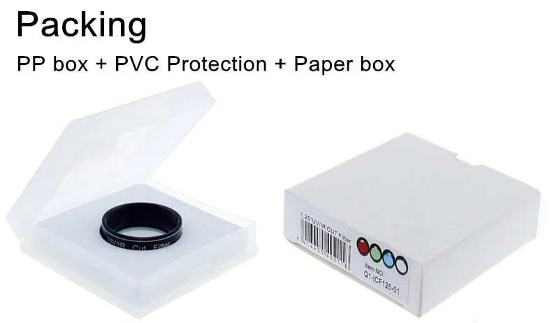 1,2" UV/IR Cut фильтр 2" Инфракрасный блокатор фильтры для телескопа CCD цифровая Астрофотография для астрономических Монокуляры
