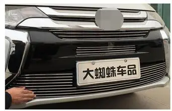 

3 шт., передняя решетка из нержавеющей стали для Mitsubishi Outlander 2016 2017