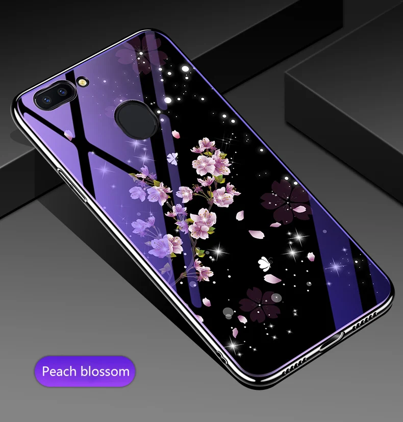 Синий светильник, чехол из закаленного стекла для Xiaomi mi 8 SE Lite, чехол с цветной печатью, роскошная гибридная задняя крышка для mi 8 Lite, оболочка, Fundas
