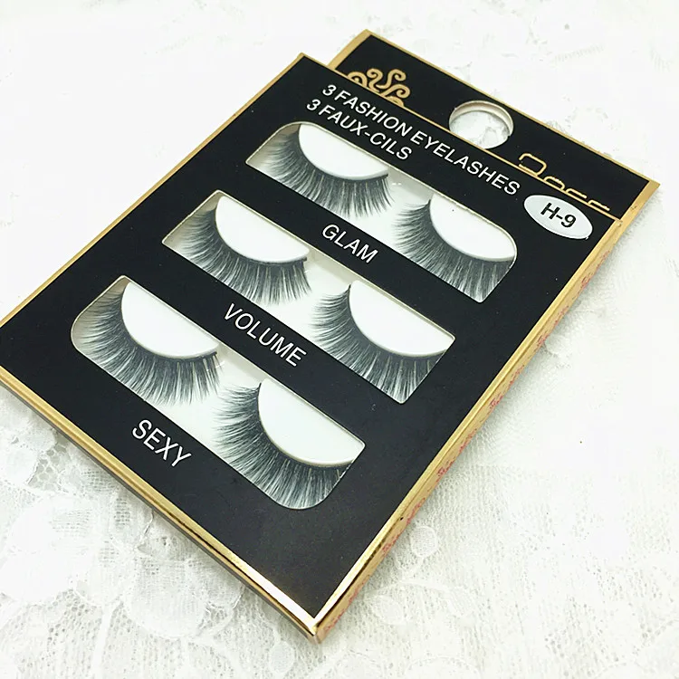 3 пары женские густые накладные ресницы для макияжа|eyelash gloss|tool tapeeyelash deals |