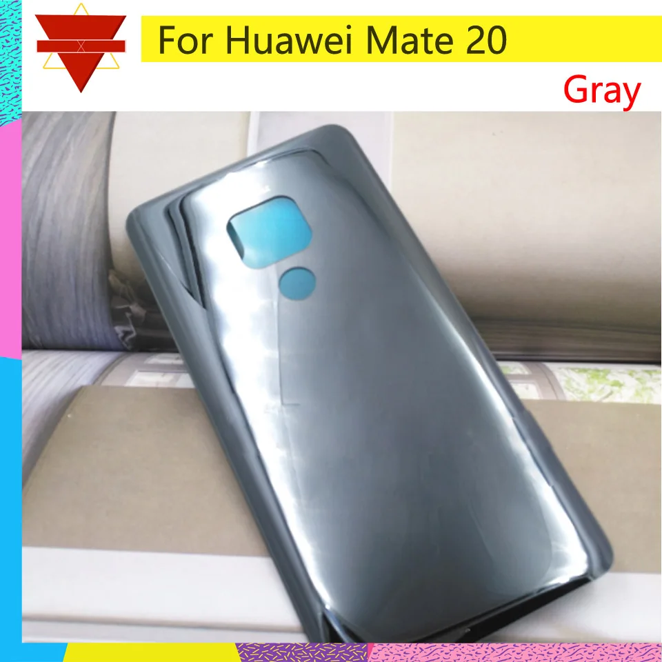 6,5" Чехол На заднюю крышку для huawei mate 20 HMA-L09 HMA-L29 запасная задняя крышка батарейного отсека с клейкой наклейкой