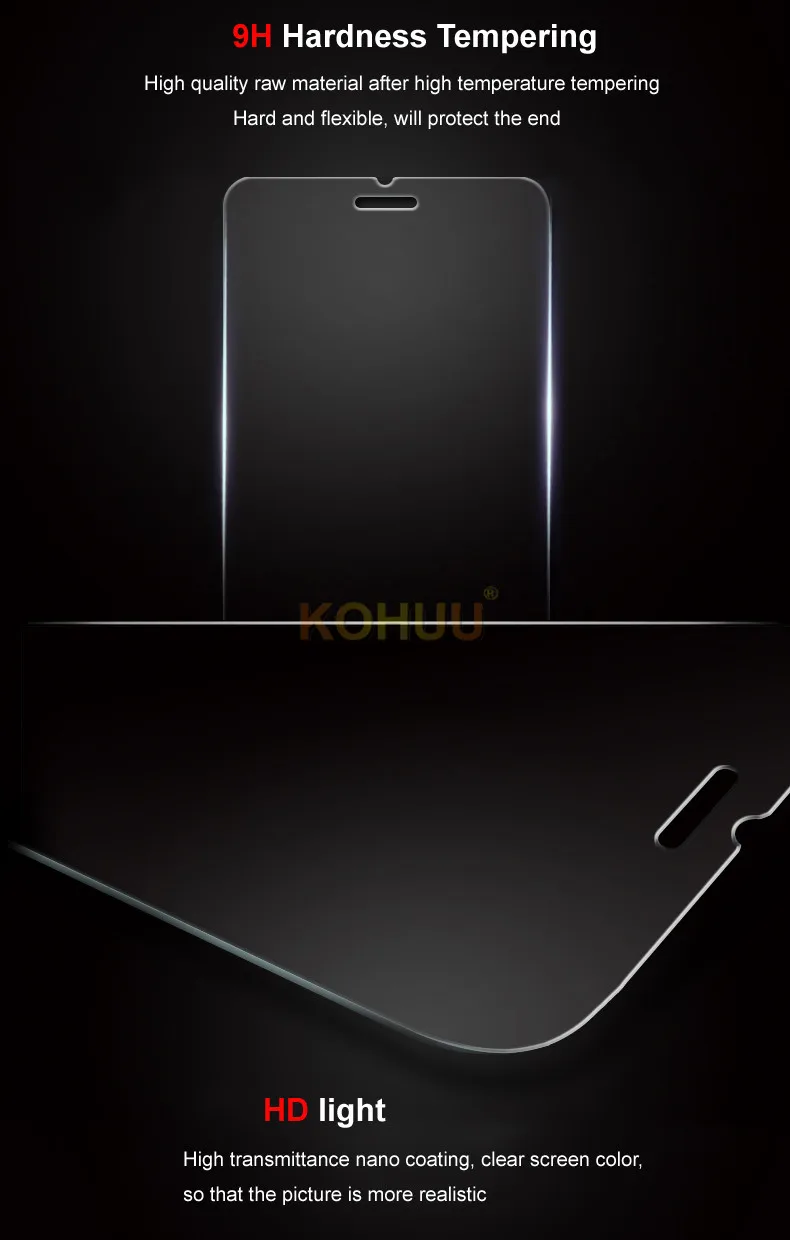 KOHUU 100 шт./лот для Apple IPhone X XS Max XR 6 6S Plus 7 защита экрана прозрачное закаленное стекло