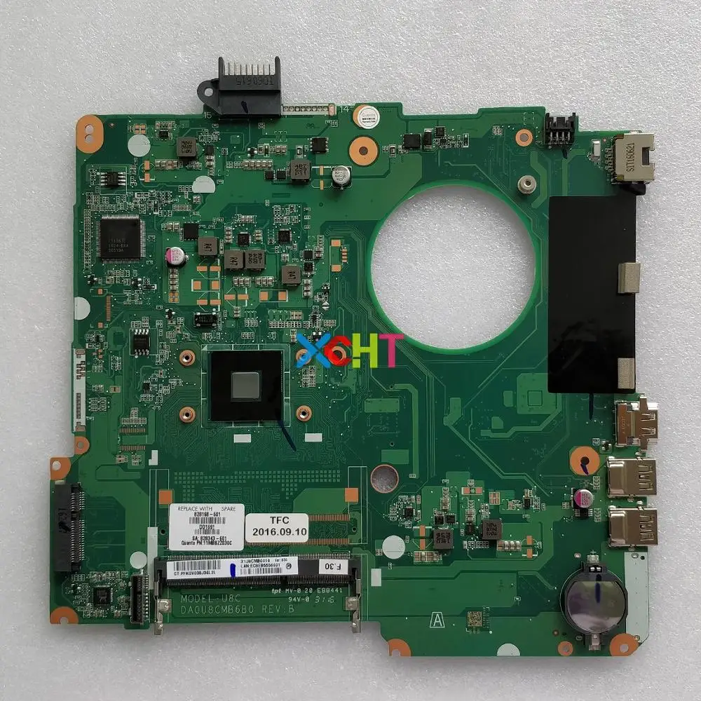 828168-601 828168-001 DA0U8CMB6B0 w CelN3050 CPU for HP NoteBook 15 15-F Series NoteBook PC Laptop Motherboard Mainboard