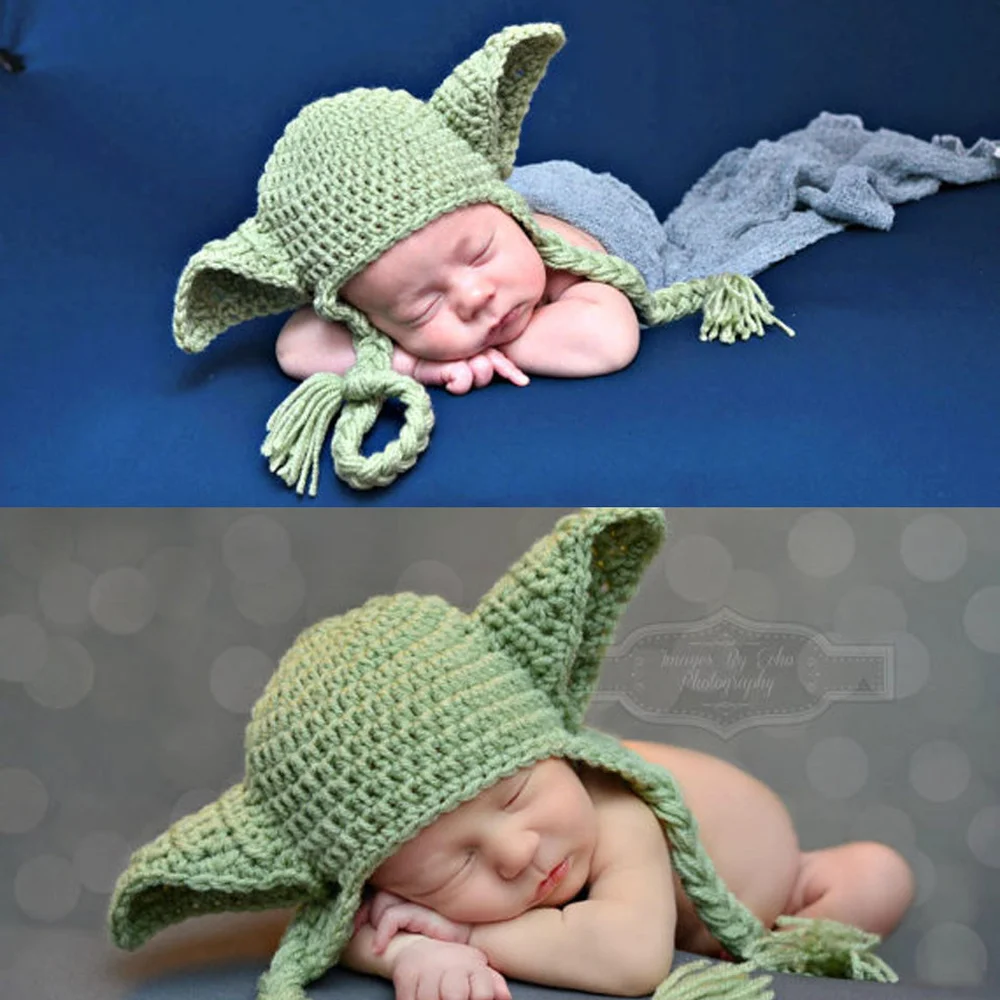 Звезда Звездные войны йода мастер уха шляпы детские для девочки шапочки