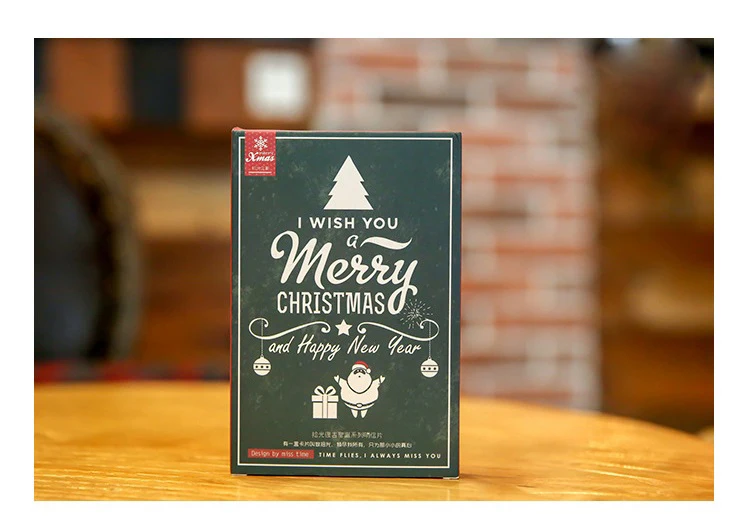 30 листов/партия открытка на рождественскую елку/поздравительная открытка/модный