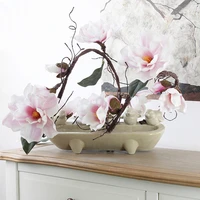 artificial magnolia silk fake flower branch fleur artificielle flores arrange table wedding home decor party accessory df615