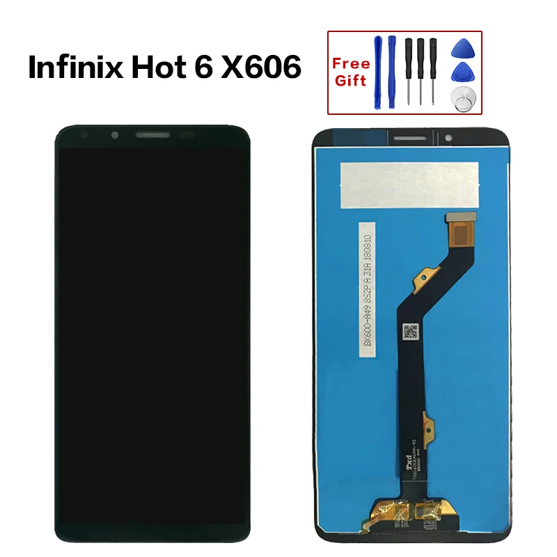 for Infinix Hot 6 X606 LCD Display Touch Panel Assembly Screen 100% Tested Fast Shipping | Мобильные телефоны и