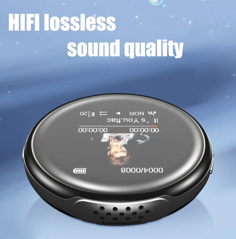 RUIZU M1 Спортивный Bluetooth MP3 плеер 8 ГБ/16 ГБ с поддержкой экрана FM запись электронная