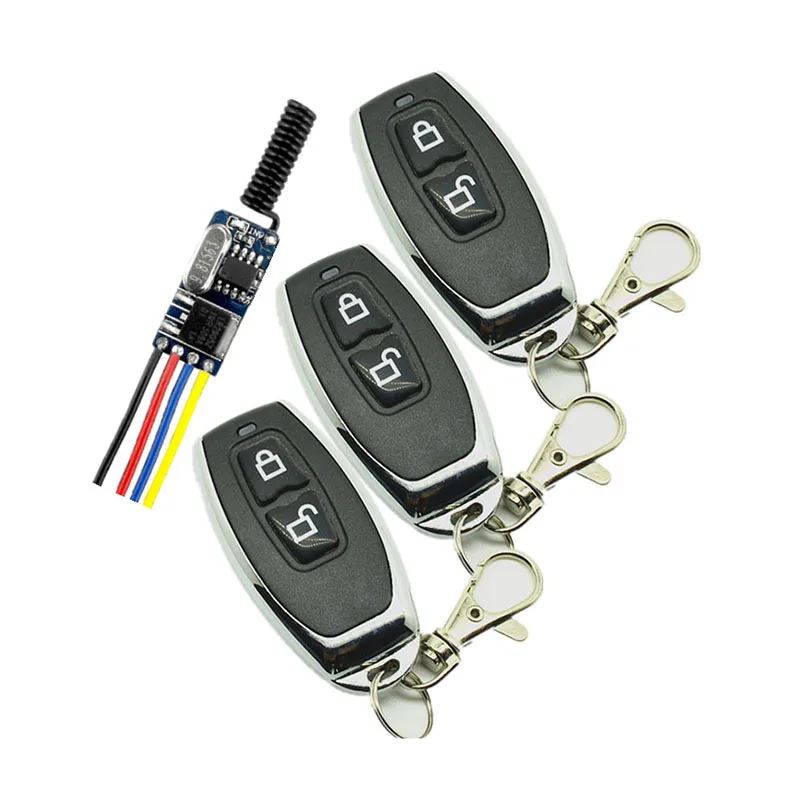 DC3.5V DC12V мини MOS приемник + передатчик DC3.7V 4 5 V 5V 6V 9V Micro Mos пульт дистанционного