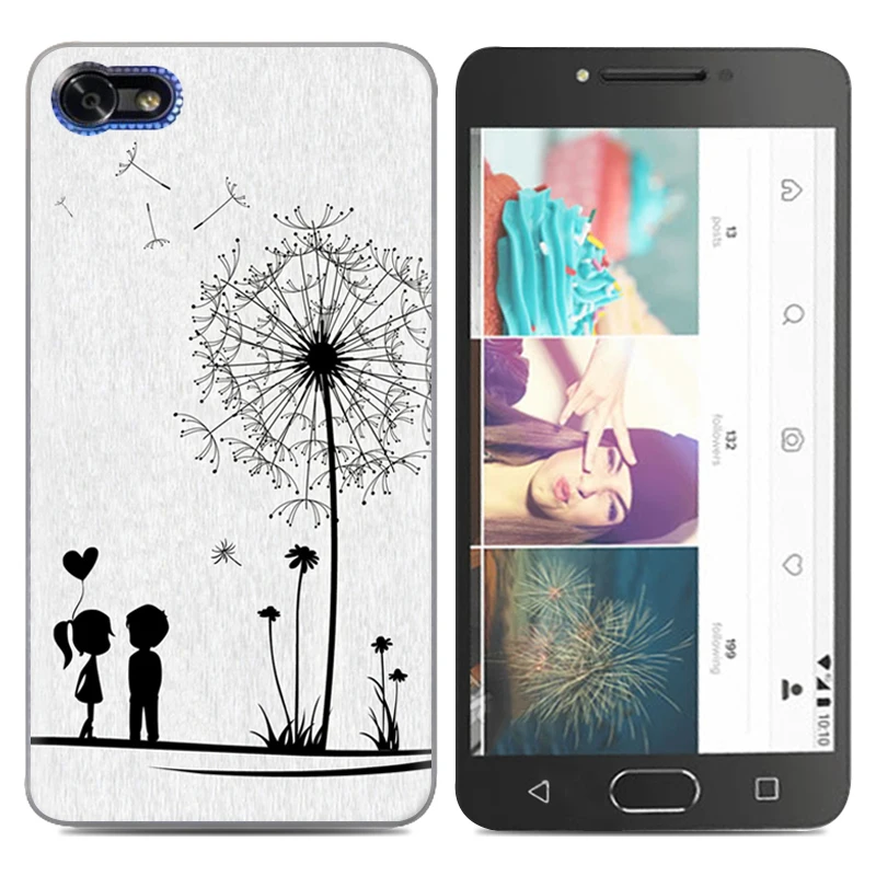 Силиконовый чехол для Alcatel A5 мягкий из ТПУ LED 5085D 5085Y 5 2-дюймовый телефона с