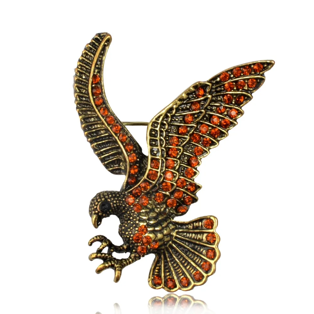 Мужская/Женская Брошь в виде золотого орла|animal brooch|eagle broochbroches mujer |
