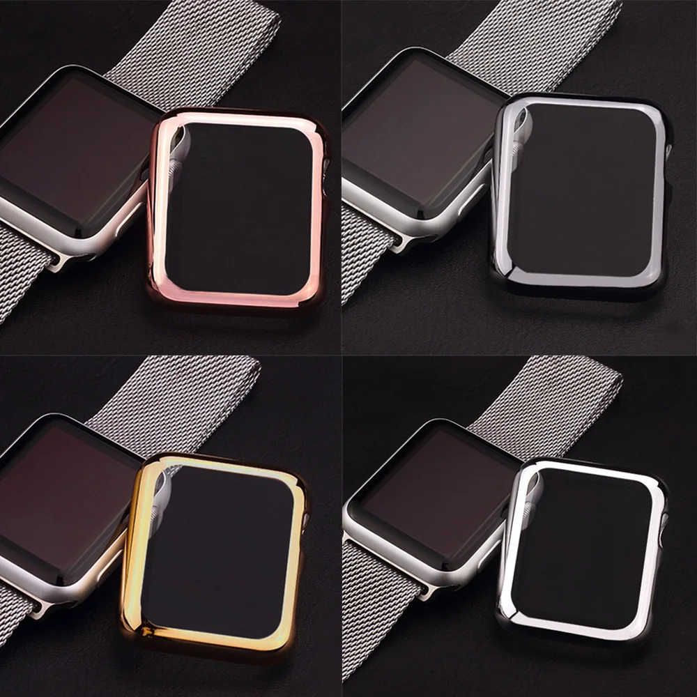 Защитная пленка Besegad для экрана с полным покрытием чехол Apple Watch iWatch Series 1 2 3 38 мм 42