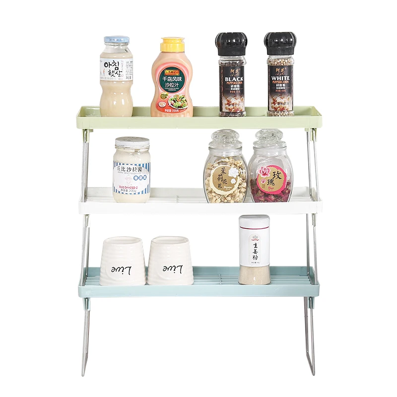 1 шт. новая кухонная полка для хранения пластиковый органайзер кухонных